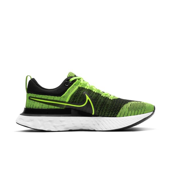 Nike React Infinity Run Flyknit 2 Volt Black