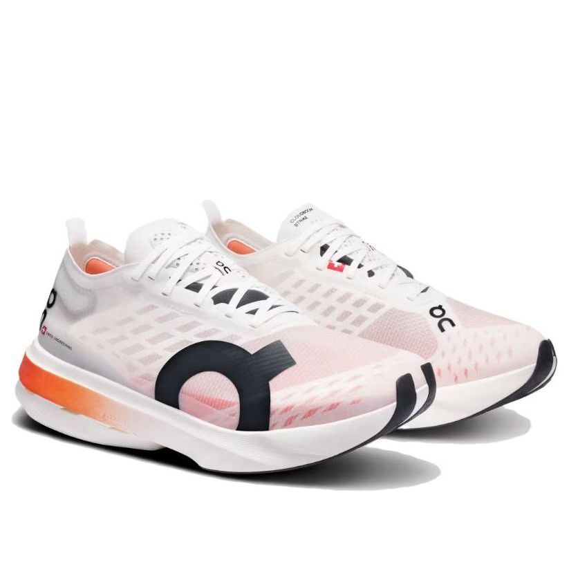 On Running Cloudboom Strike White Black Orange (Womens) 5 On Running Cloudboom Strike White Black Orange (Womens)