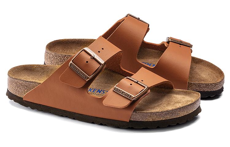 Birkenstock Arizona Soft Footbed Birko-Flor Ginger Brown (Womens) 5 Birkenstock Arizona Soft Footbed Birko-Flor Ginger Brown (Womens)