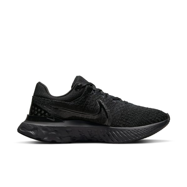 Nike React Infinity Run Flyknit 3 Triple Black (Womens)