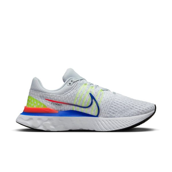 Nike React Infinity Run Flyknit 3 Pure Platinum Racer Blue