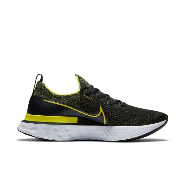 Nike React Infinity Run Flyknit Black Sonic Yellow