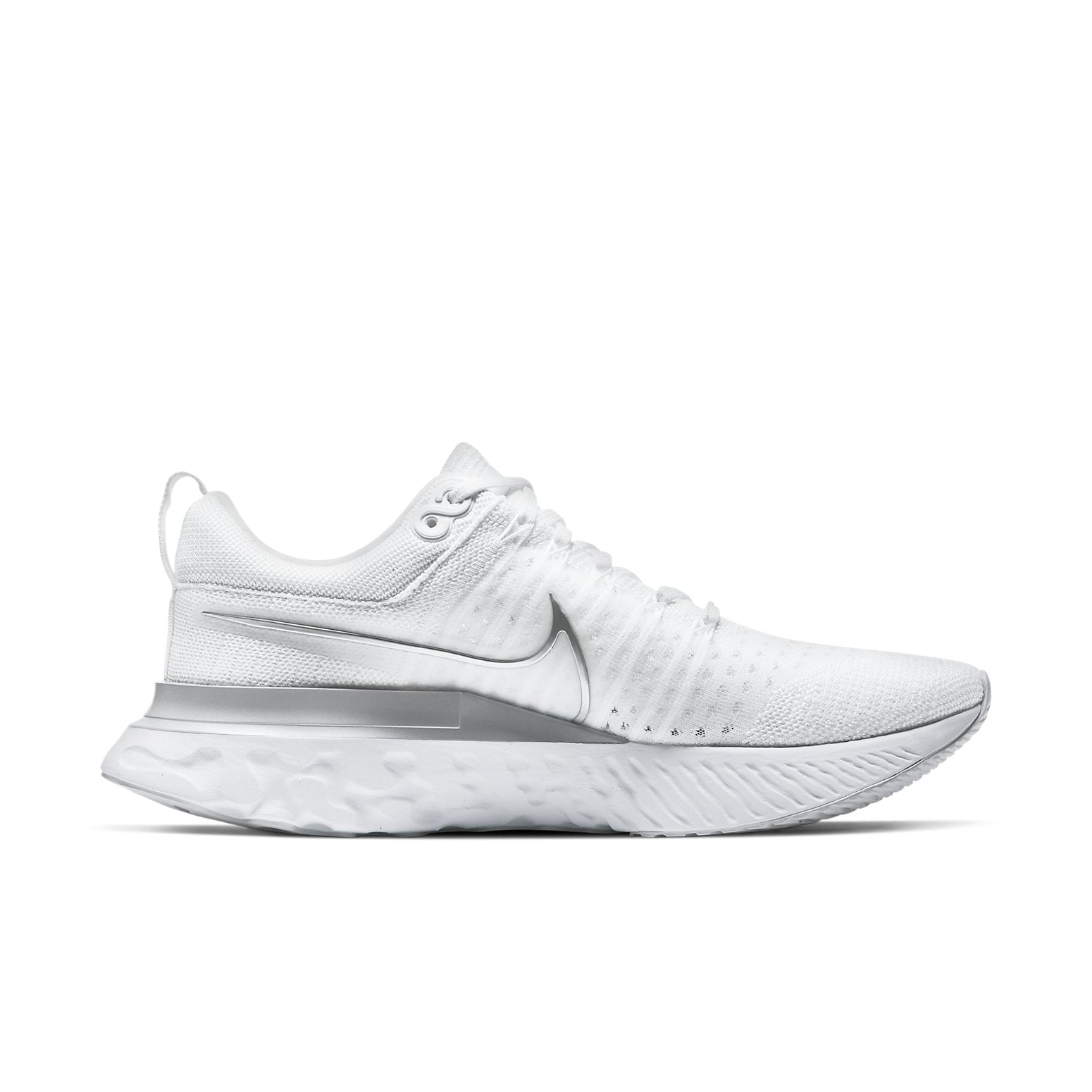 Nike React Infinity Run Flyknit 2 White Metallic Silver (Womens) 4 Nike React Infinity Run Flyknit 2 White Metallic Silver (Womens)
