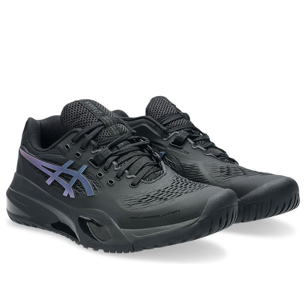 ASICS Gel-Resolution X Night Energy Black Prism Blue (Womens) 5 ASICS Gel-Resolution X Night Energy Black Prism Blue (Womens)