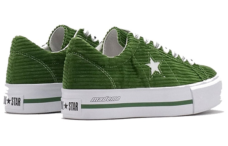 Converse One Star Platform Ox MadeMe Garden Green (Womens) 5 Converse One Star Platform Ox MadeMe Garden Green (Womens)