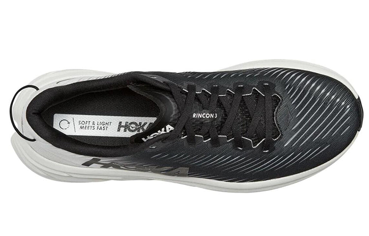 Hoka One One Rincon 3 Black White 5 Hoka One One Rincon 3 Black White