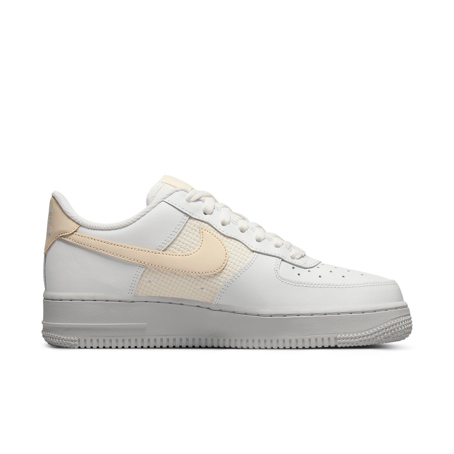 Nike Air Force 1 Low Essential Cross Stitch Summit White Fossil (Womens) 4 Nike Air Force 1 Low Essential Cross Stitch Summit White Fossil (Womens)
