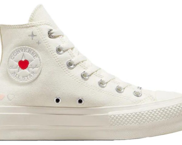 Converse Chuck Taylor All Star Lift Hi Y2K Heart Egret (Womens)