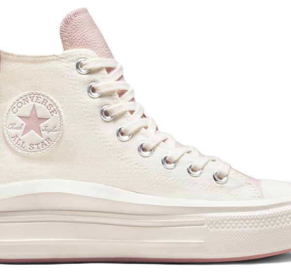 Converse Chuck Taylor All Star Move Platform Tonal Materials Egret Rust Pink (Womens)