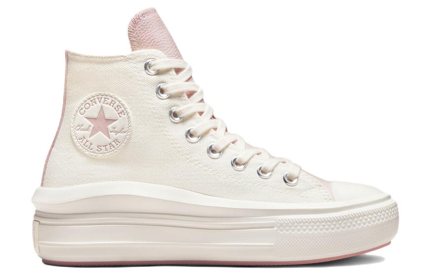 Converse Chuck Taylor All Star Move Platform Tonal Materials Egret Rust Pink (Womens) 4 Converse Chuck Taylor All Star Move Platform Tonal Materials Egret Rust Pink (Womens)