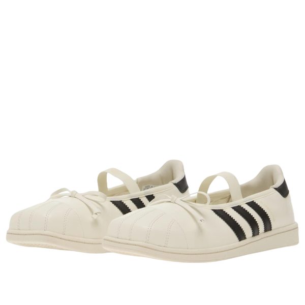 adidas Superstar Square Toe Ballet JENNIE Off White Black (Womens)
