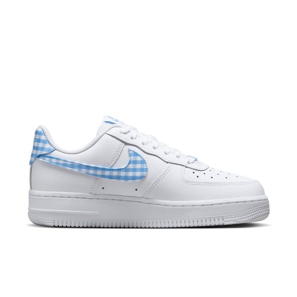 Nike Air Force 1 Low 07 Essential White University Blue Gingham