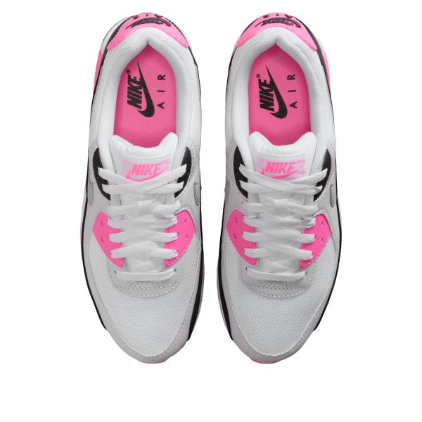 Nike Air Max 90 White Pink Glow Wolf Grey (Womens)