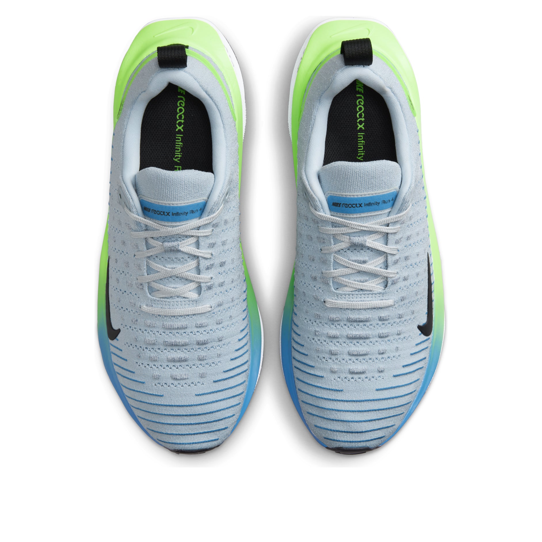 Nike ReactX Infinity Run 4 Light Armory Blue Lime 4 Nike ReactX Infinity Run 4 Light Armory Blue Lime