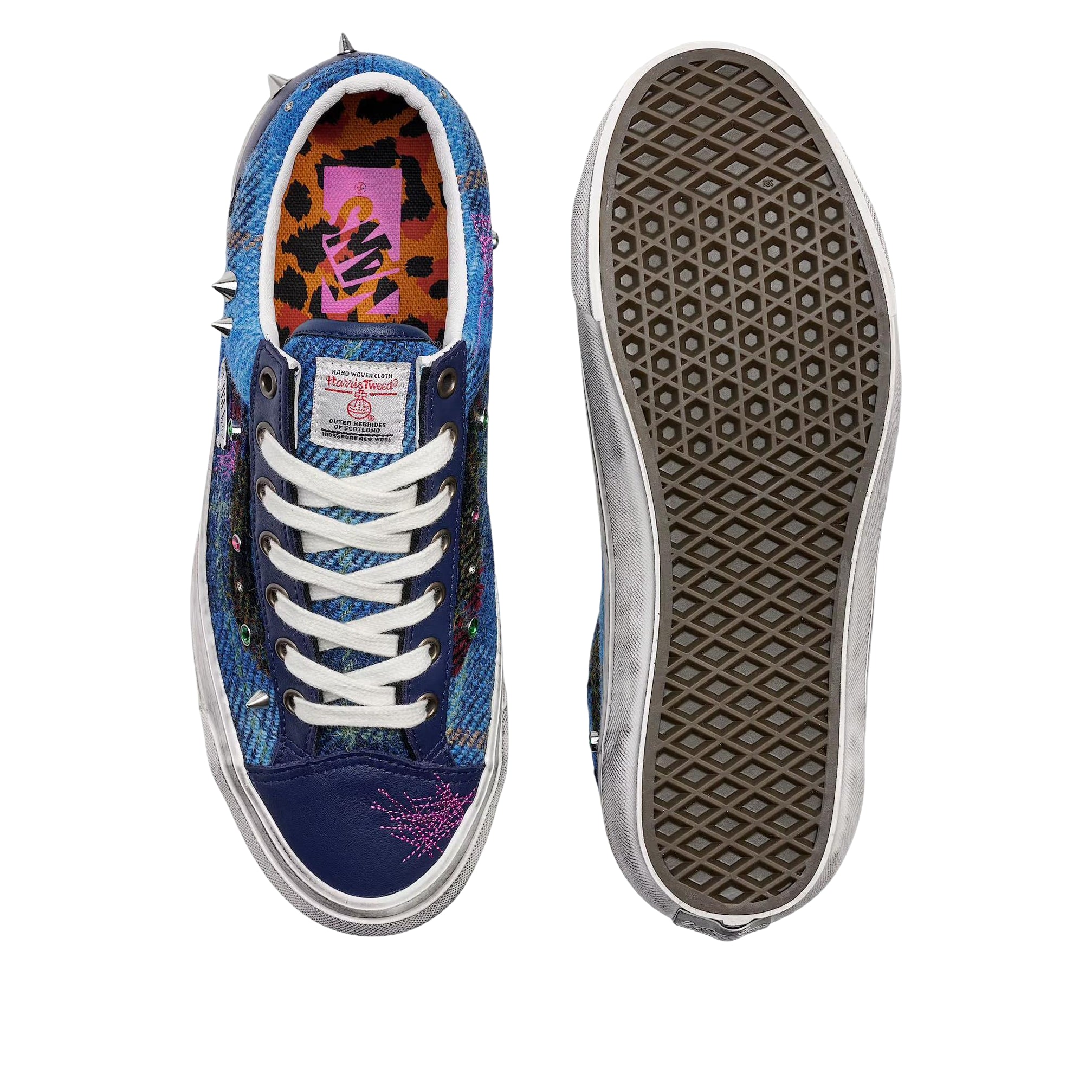 Vans Old Skool 36 Harris Tweed Blue Multi 6 Vans Old Skool 36 Harris Tweed Blue Multi