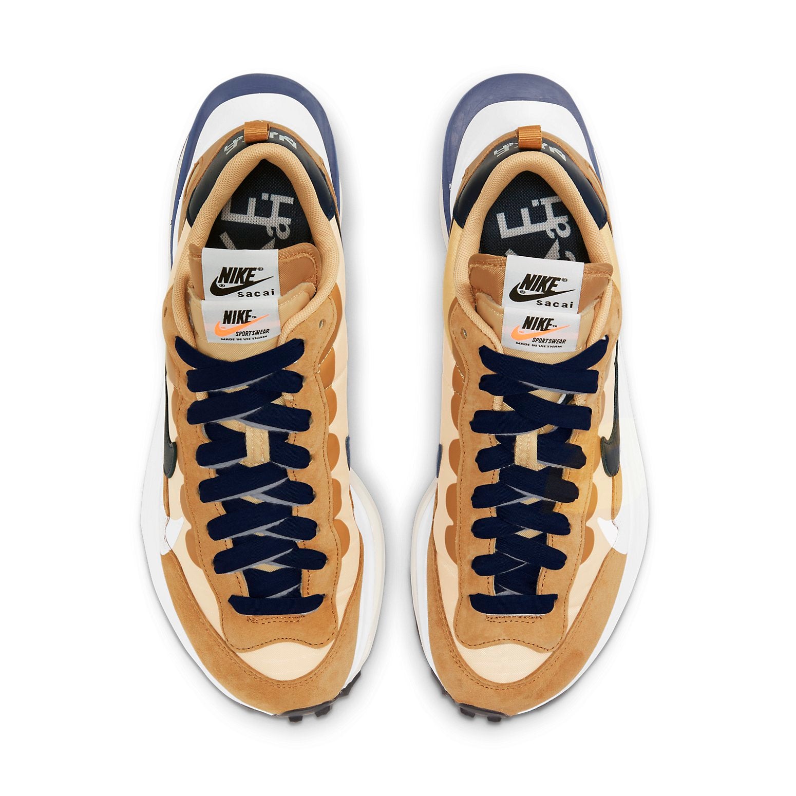 Nike Vaporwaffle sacai Sesame Blue Void 6 Nike Vaporwaffle sacai Sesame Blue Void