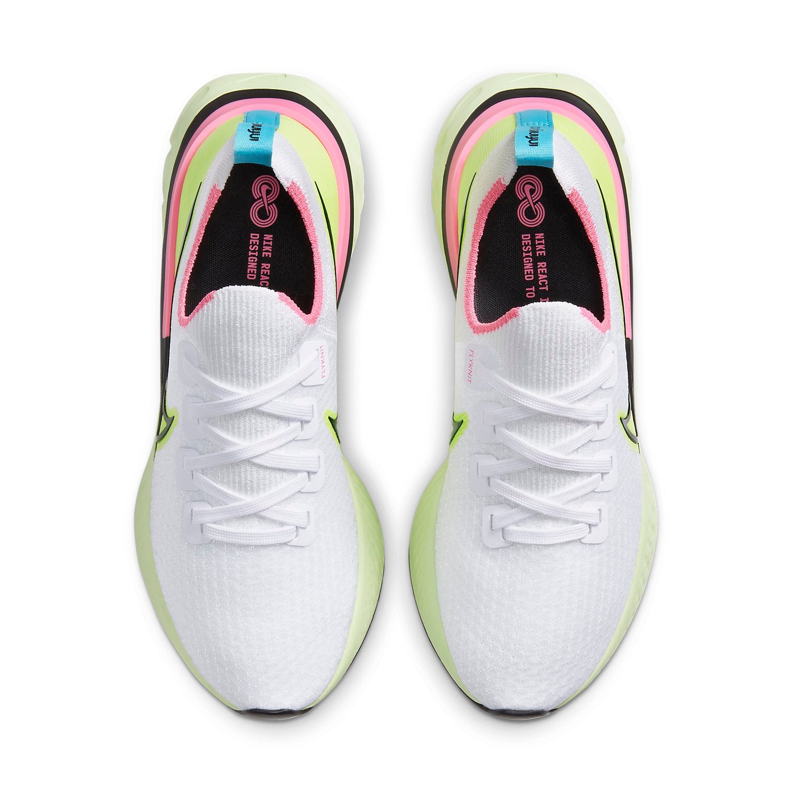 Nike React Infinity Run Flyknit White Volt Pink Blast (Womens) 6 Nike React Infinity Run Flyknit White Volt Pink Blast (Womens)