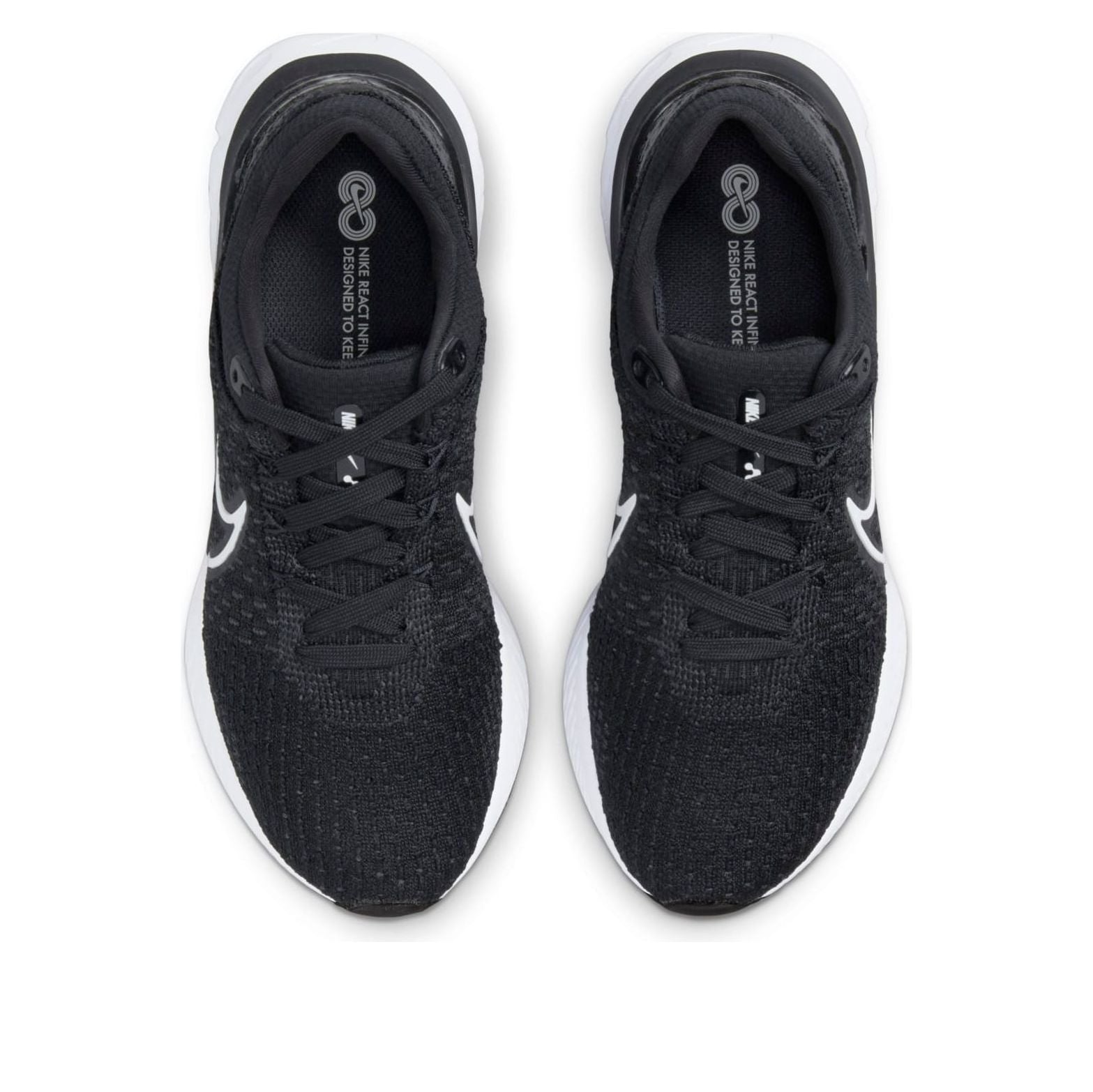 Nike React Infinity Run Flyknit 3 Black White (Womens) 6 Nike React Infinity Run Flyknit 3 Black White (Womens)