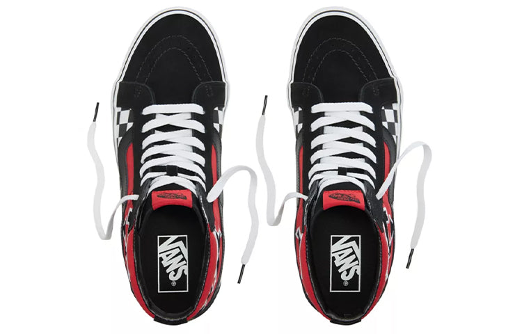 Vans Sk8-Hi Japanese Type Black Red 6 Vans Sk8-Hi Japanese Type Black Red