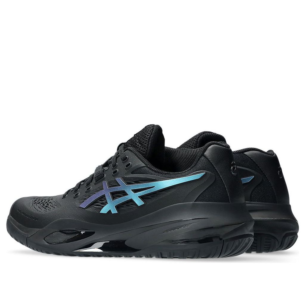 ASICS Gel-Resolution X Night Energy Black Prism Blue (Womens) 6 ASICS Gel-Resolution X Night Energy Black Prism Blue (Womens)