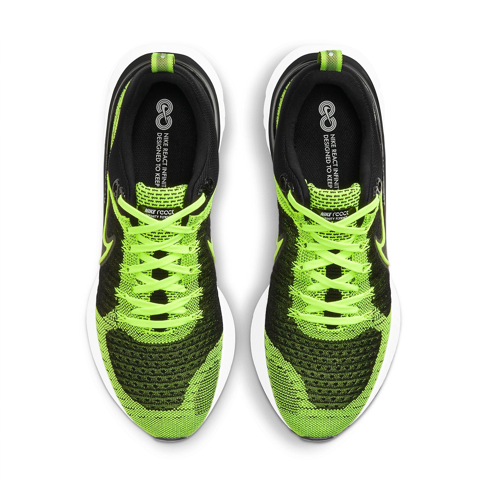 Nike React Infinity Run Flyknit 2 Volt Black 6 Nike React Infinity Run Flyknit 2 Volt Black