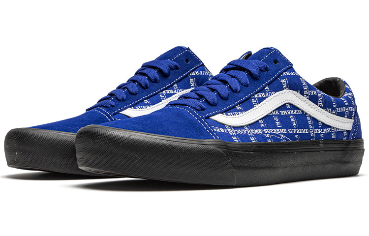 Vans Old Skool Supreme Grid Blue 6 Vans Old Skool Supreme Grid Blue