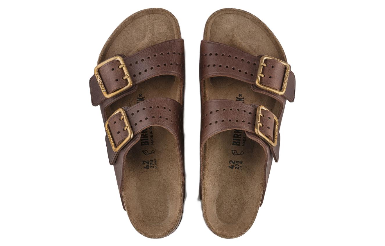 Birkenstock Arizona Bold Leather Roast Brown 6 Birkenstock Arizona Bold Leather Roast Brown