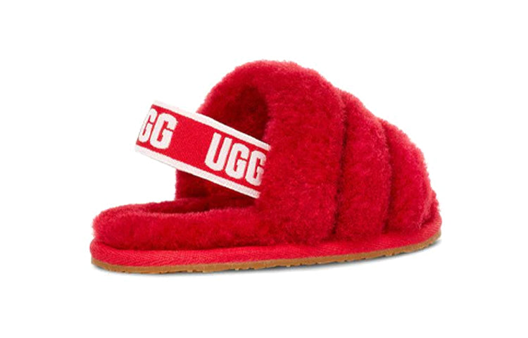 UGG Fluff Yeah Slide Ribbon Red (Toddler) 7 UGG Fluff Yeah Slide Ribbon Red (Toddler)