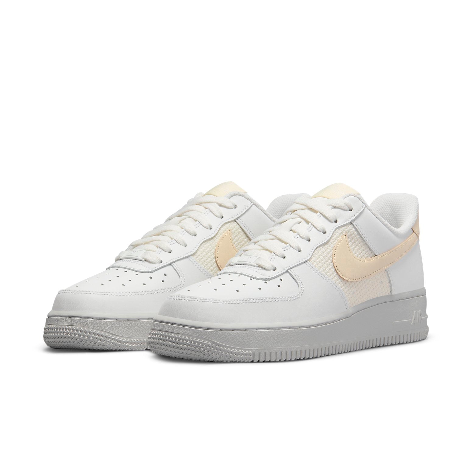 Nike Air Force 1 Low Essential Cross Stitch Summit White Fossil (Womens) 5 Nike Air Force 1 Low Essential Cross Stitch Summit White Fossil (Womens)