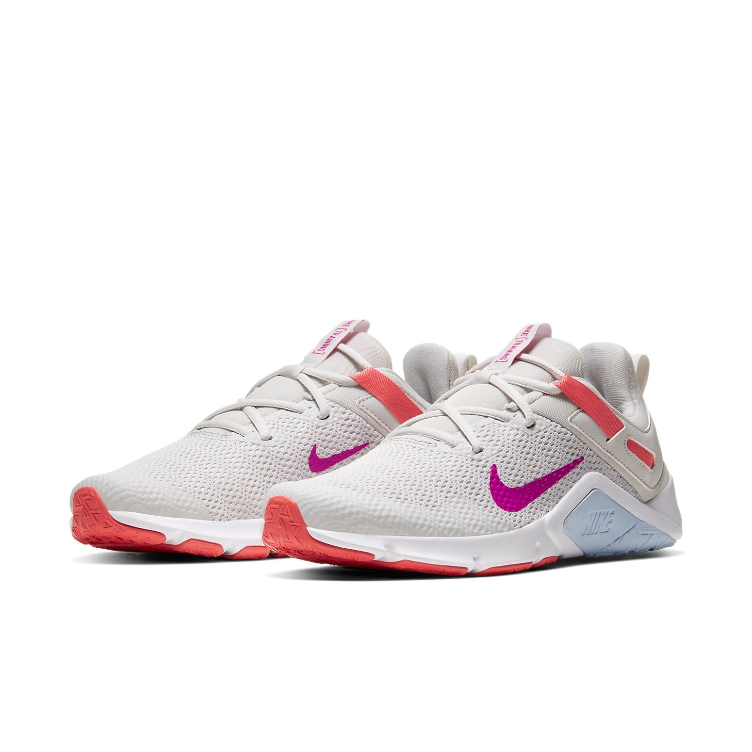 Nike Legend Essential Vast Grey Fire Pink (Womens) 5 Nike Legend Essential Vast Grey Fire Pink (Womens)