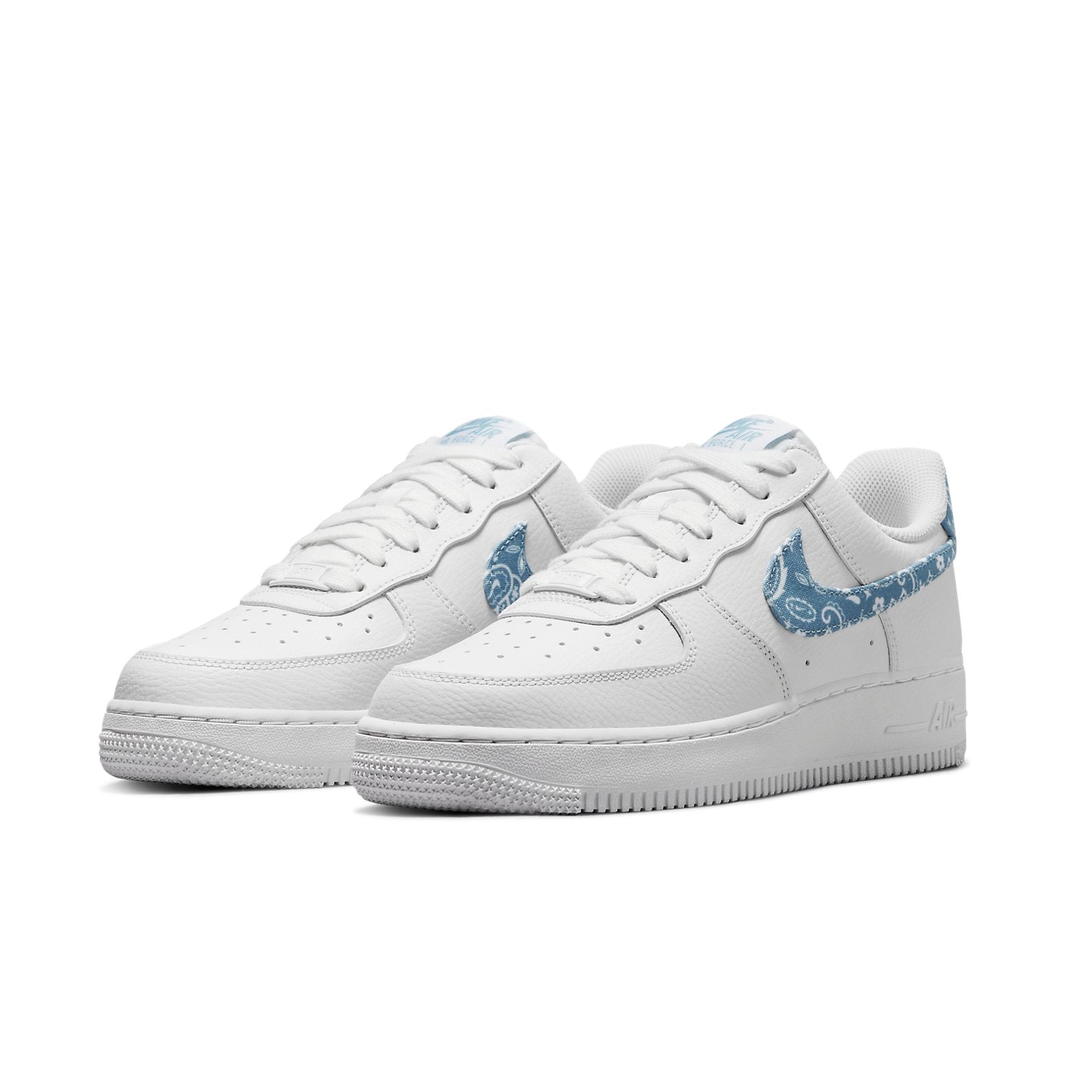 Nike Air Force 1 Low 07 Essential White Worn Blue Paisley (Womens) 5 Nike Air Force 1 Low 07 Essential White Worn Blue Paisley (Womens)