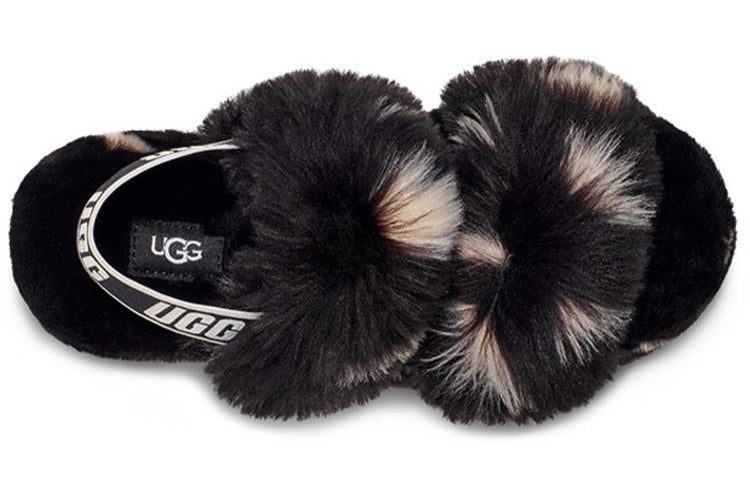 UGG Oh Yeah Spots Slide Black (Womens) 7 UGG Oh Yeah Spots Slide Black (Womens)