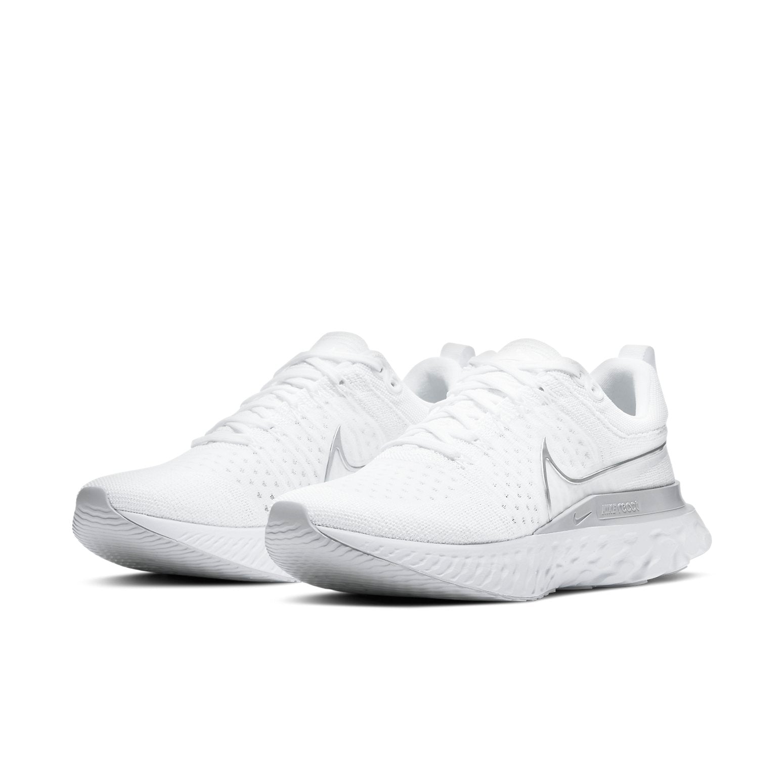 Nike React Infinity Run Flyknit 2 White Metallic Silver (Womens) 5 Nike React Infinity Run Flyknit 2 White Metallic Silver (Womens)