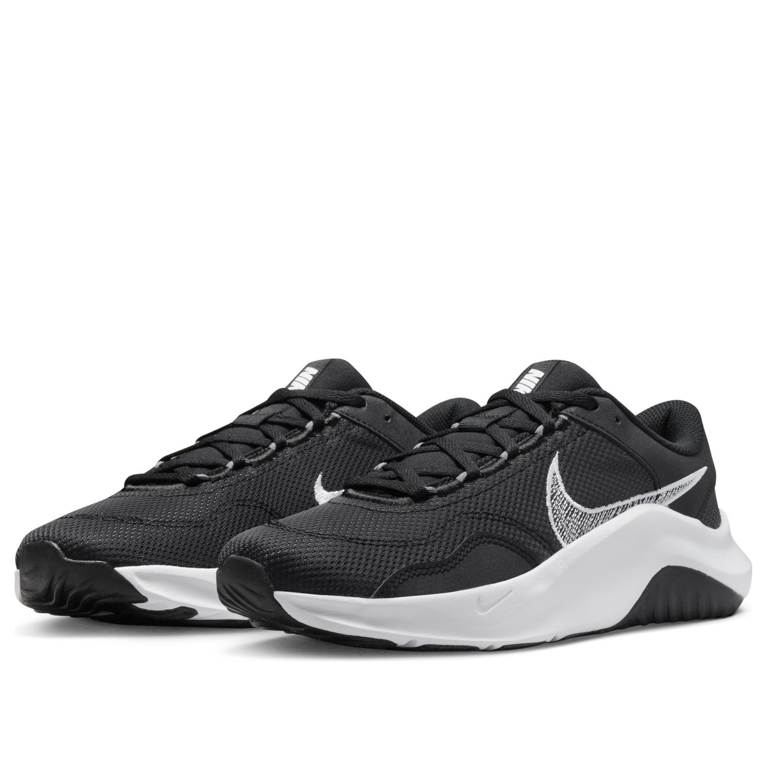 Nike Legend Essential 3 Black White Iron Grey (Womens) 6 Nike Legend Essential 3 Black White Iron Grey (Womens)