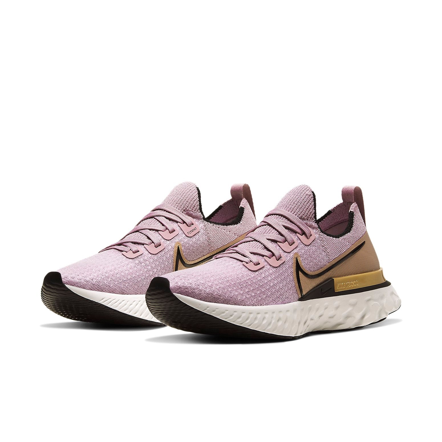 Nike React Infinity Run Flyknit Plum Fog Metallic Gold (Womens) 5 Nike React Infinity Run Flyknit Plum Fog Metallic Gold (Womens)