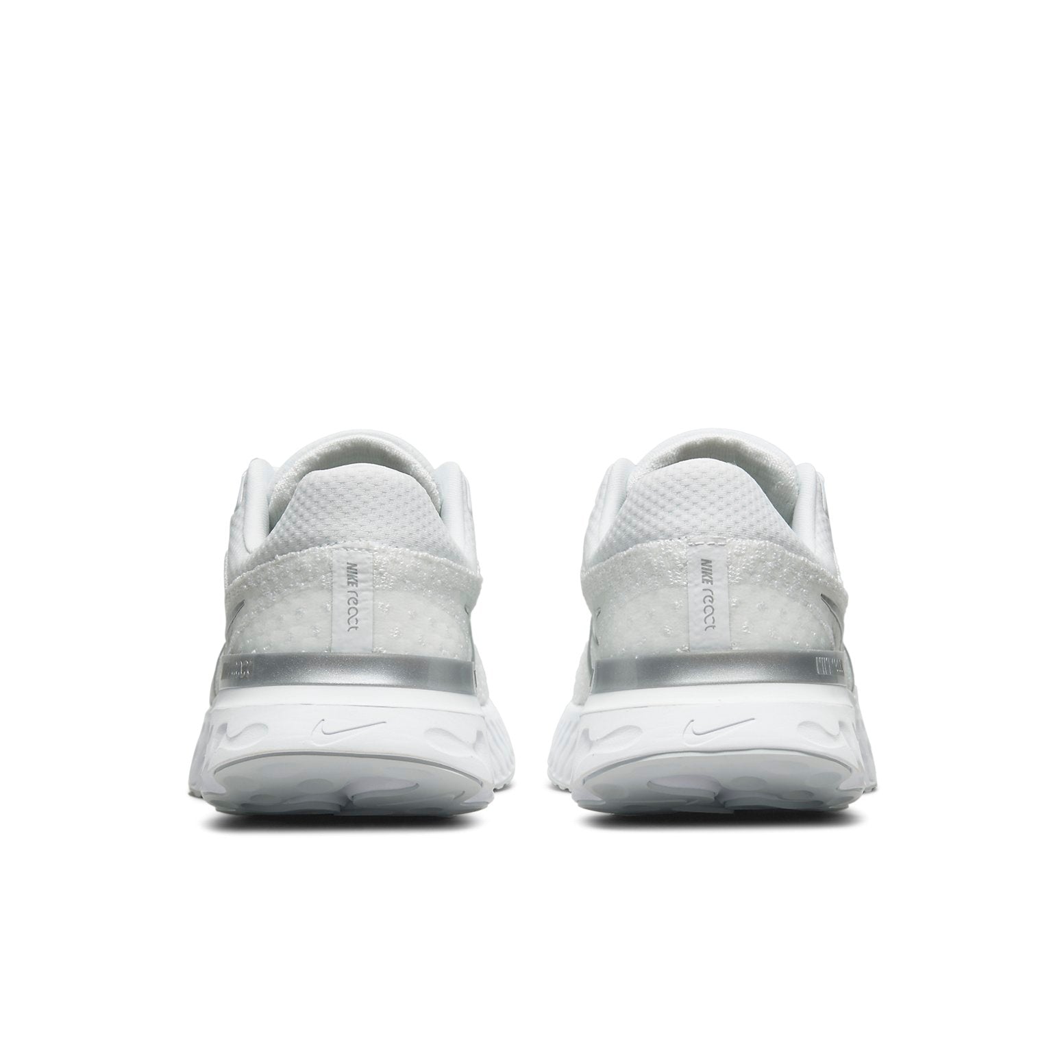 Nike React Infinity Run Flyknit 3 White Metallic Silver (Womens) 7 Nike React Infinity Run Flyknit 3 White Metallic Silver (Womens)
