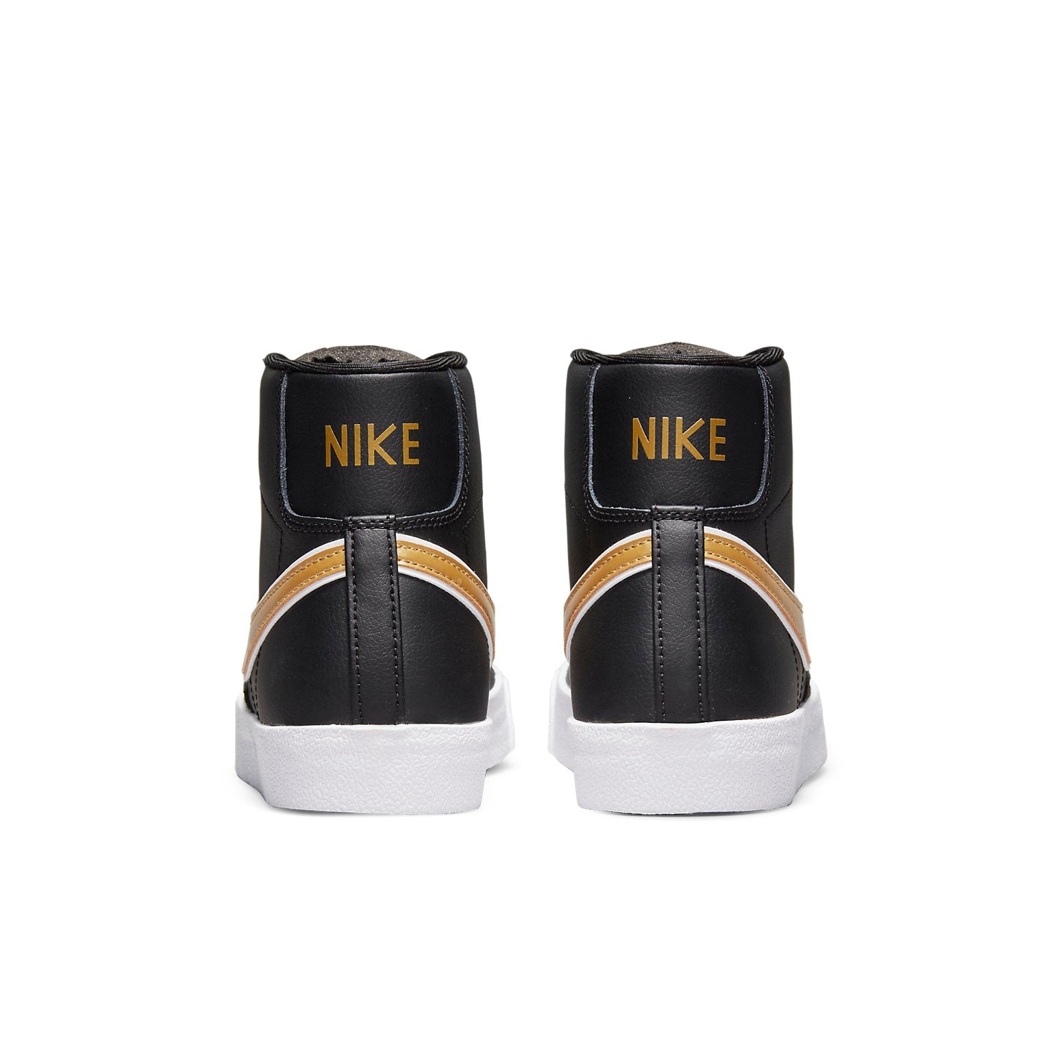 Nike Blazer Mid 77 Essential Black Metallic Gold (Womens) 7 Nike Blazer Mid 77 Essential Black Metallic Gold (Womens)