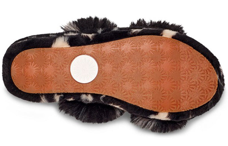 UGG Oh Yeah Spots Slide Black (Womens) 8 UGG Oh Yeah Spots Slide Black (Womens)