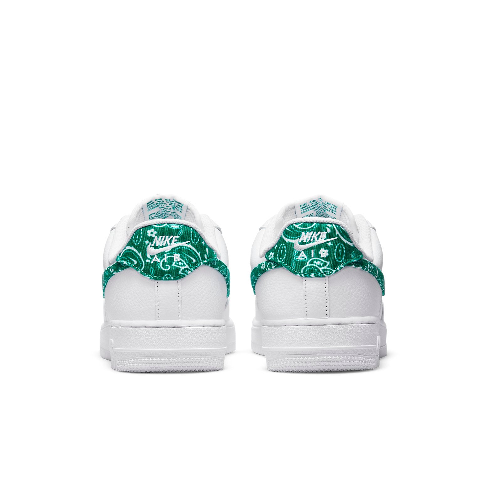 Nike Air Force 1 Low 07 Essential White Green Paisley (Womens) 7 Nike Air Force 1 Low 07 Essential White Green Paisley (Womens)