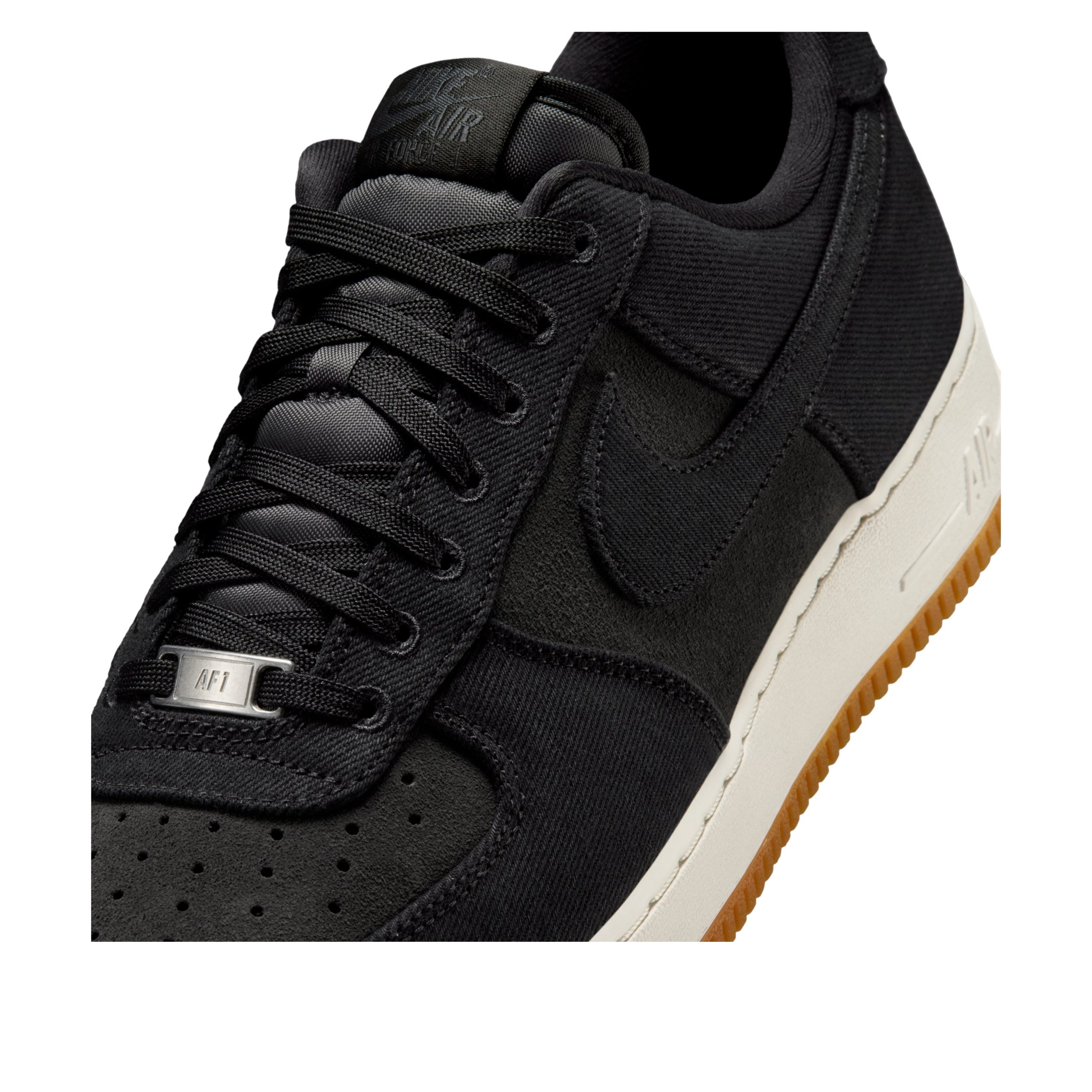 Nike Air Force 1 Low 07 LV8 Black Canvas 8 Nike Air Force 1 Low 07 LV8 Black Canvas