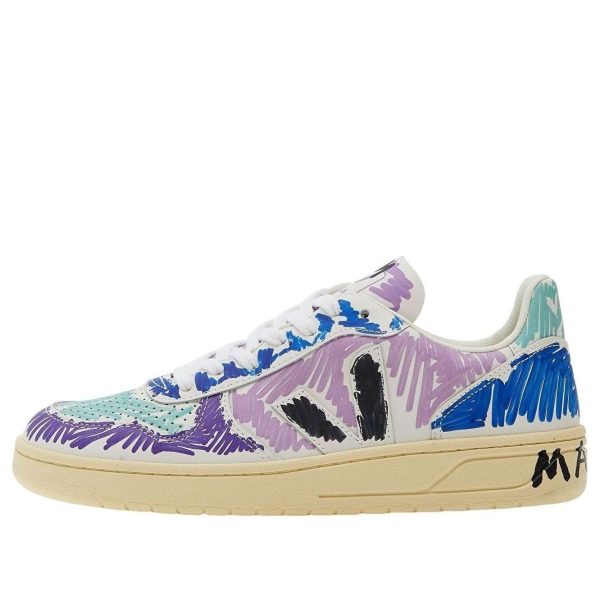Veja V-10 Leather x Marni Orchid Black