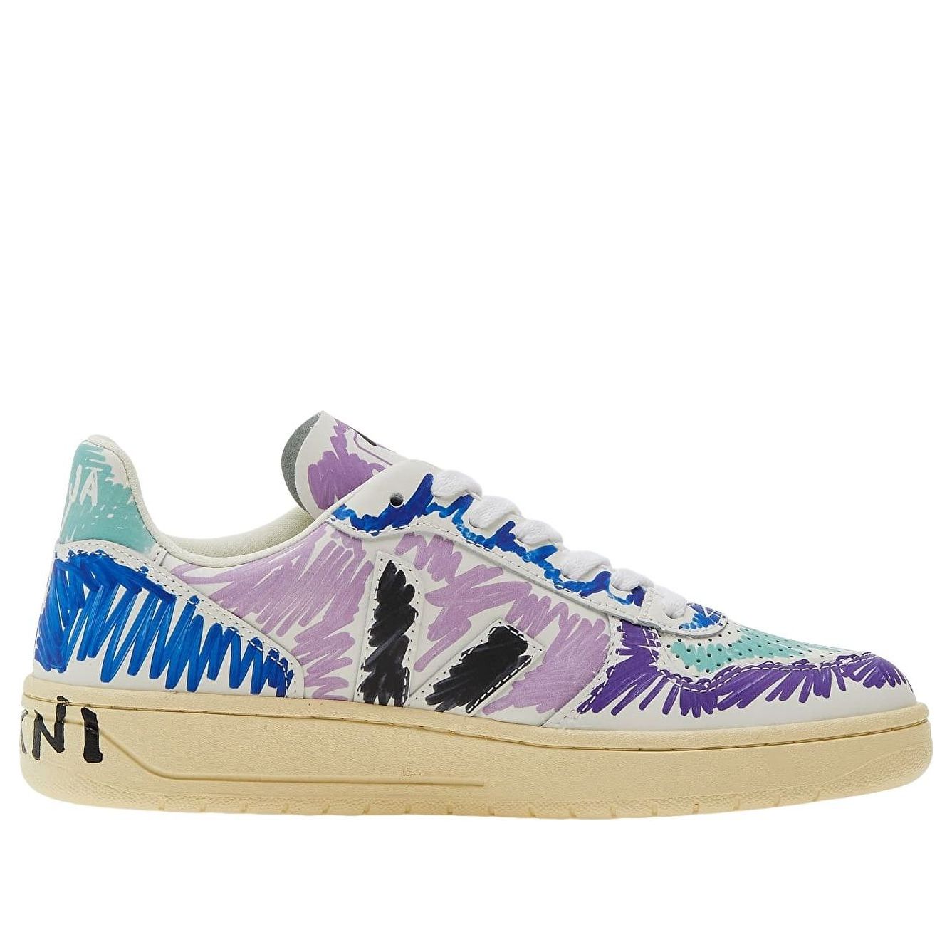 Veja V-10 Leather x Marni Orchid Black 5 Veja V-10 Leather x Marni Orchid Black