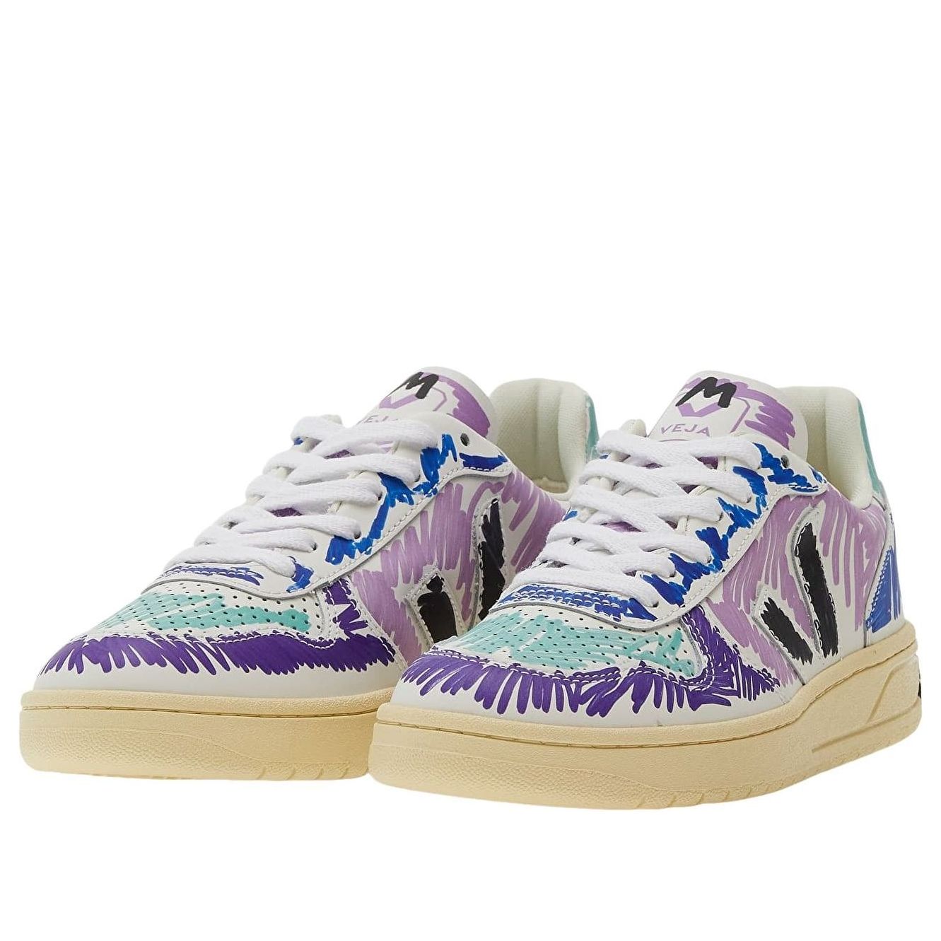 Veja V-10 Leather x Marni Orchid Black 8 Veja V-10 Leather x Marni Orchid Black
