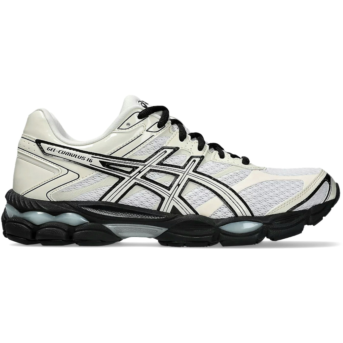 ASICS Gel-Cumulus 16 White Cream Black 1 ASICS Gel-Cumulus 16 White Cream Black