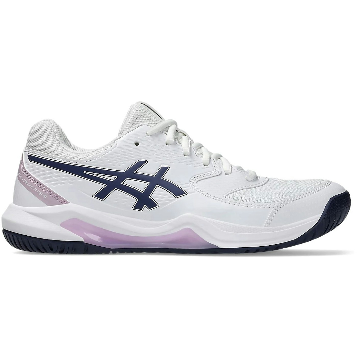 ASICS Gel-Dedicate 8 White Indigo Fog (Womens) 2 ASICS Gel-Dedicate 8 White Indigo Fog (Womens)