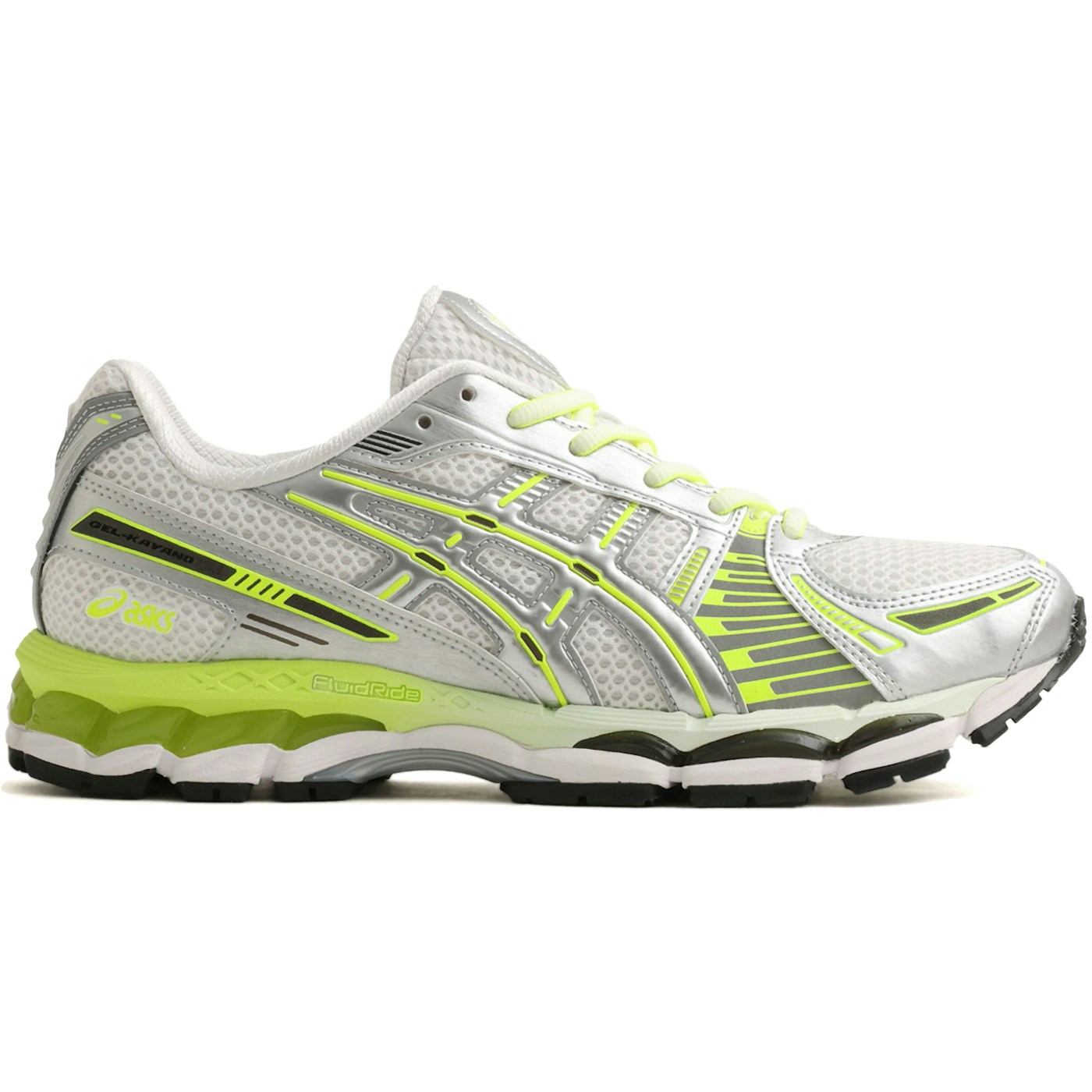 ASICS Gel-Kayano 12.1 Albino & Preto White Green 2 ASICS Gel-Kayano 12.1 Albino & Preto White Green