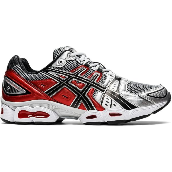 ASICS Gel-Nimbus 9 Pure Silver Classic Red