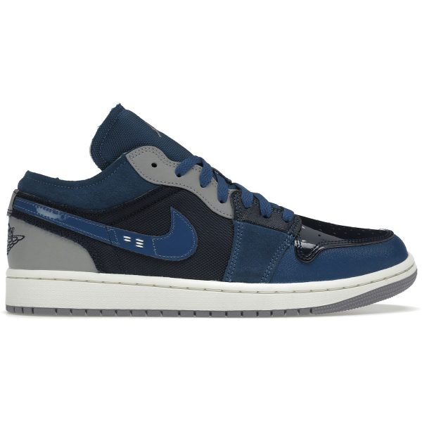 Jordan 1 Low SE Craft Obsidian French Blue Ashen Slate White