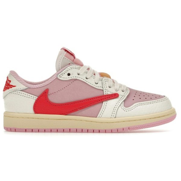 Jordan 1 Retro Low OG SP Travis Scott Sail Tropical Pink (PS)