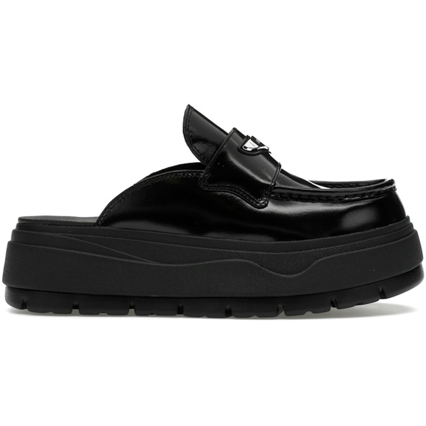Jordan Mule Black Metallic Silver (Womens)